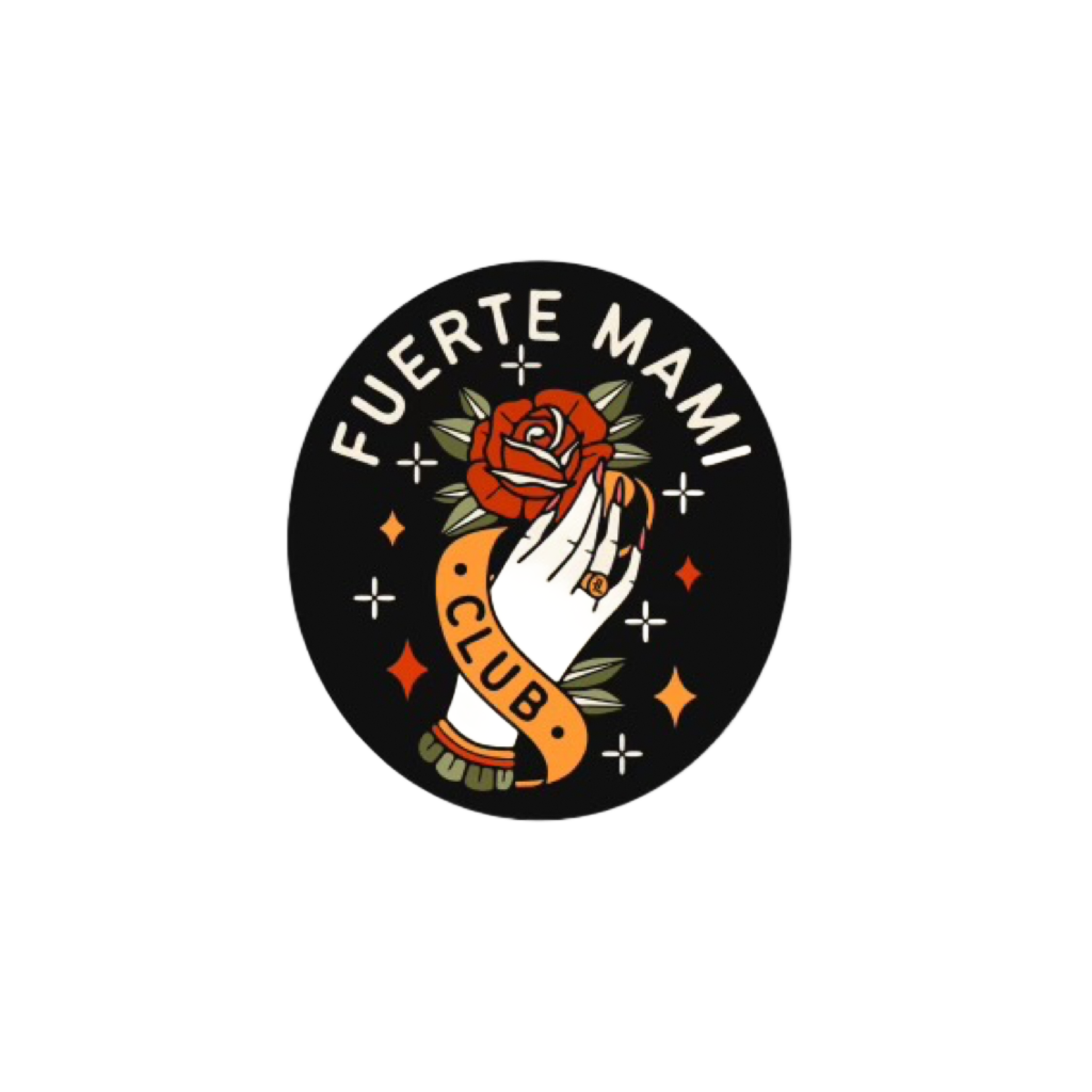 Fuerte mami club sticker - Latina Lifters